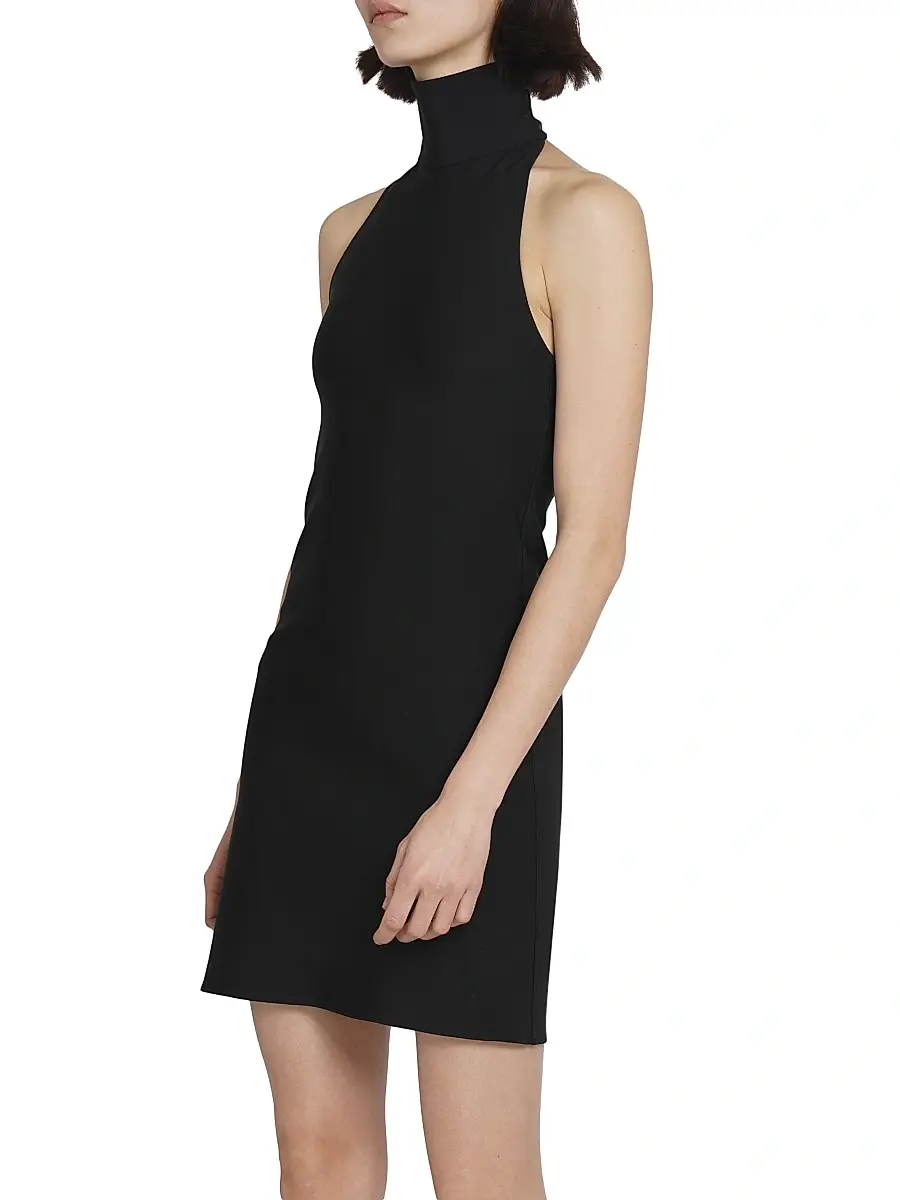 Courrèges Women's Banded Halter Jersey Minidress | Thumbnail 4 Courrèges Women's Banded Halter Jersey Minidress | Thumbnail 4