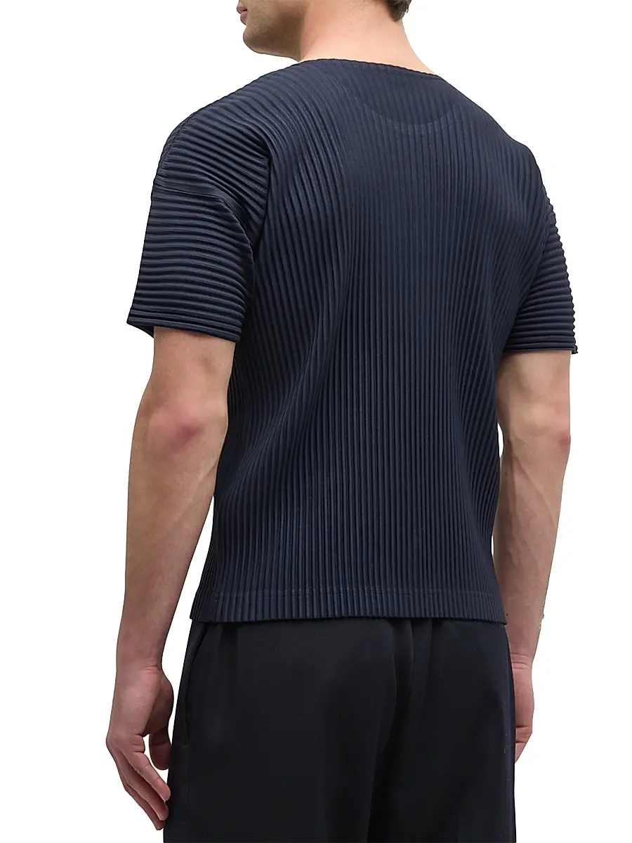 Homme Plissé Issey Miyake Men Basics Pleated Crewneck T-Shirt | Thumbnail 5 Homme Plissé Issey Miyake Men Basics Pleated Crewneck T-Shirt | Thumbnail 5