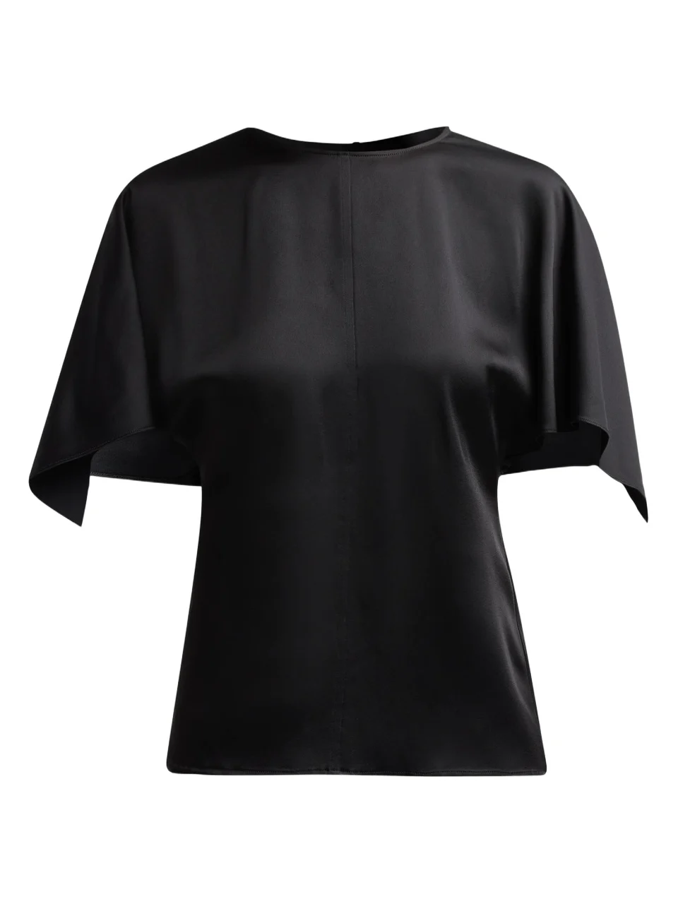 Women's Handkerchief Satin Short-Sleeve Top