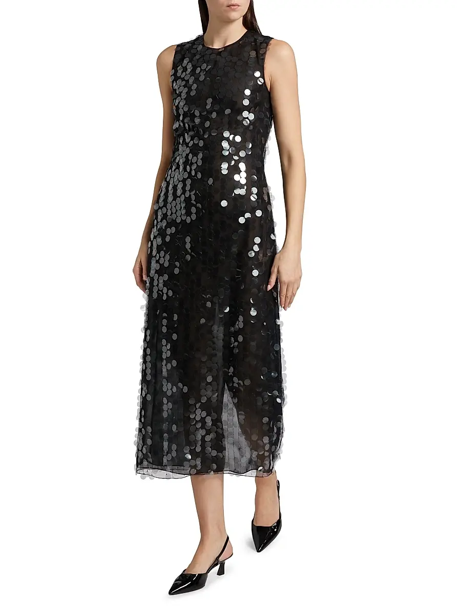 16Arlington Women's Tovia Paillettes Sheath Midi-Dress | Thumbnail 2 16Arlington Women's Tovia Paillettes Sheath Midi-Dress | Thumbnail 2