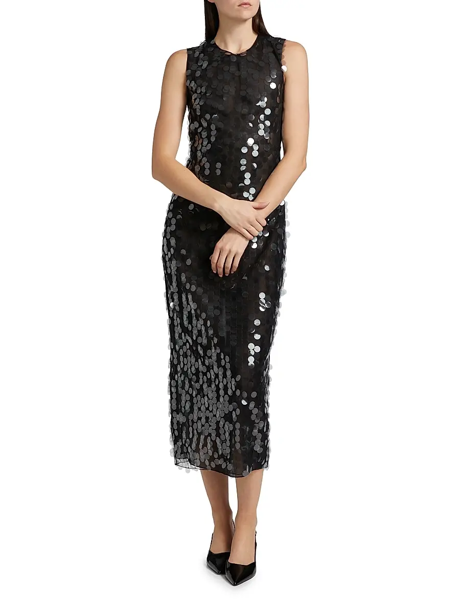 16Arlington Women's Tovia Paillettes Sheath Midi-Dress | Thumbnail 3 16Arlington Women's Tovia Paillettes Sheath Midi-Dress | Thumbnail 3