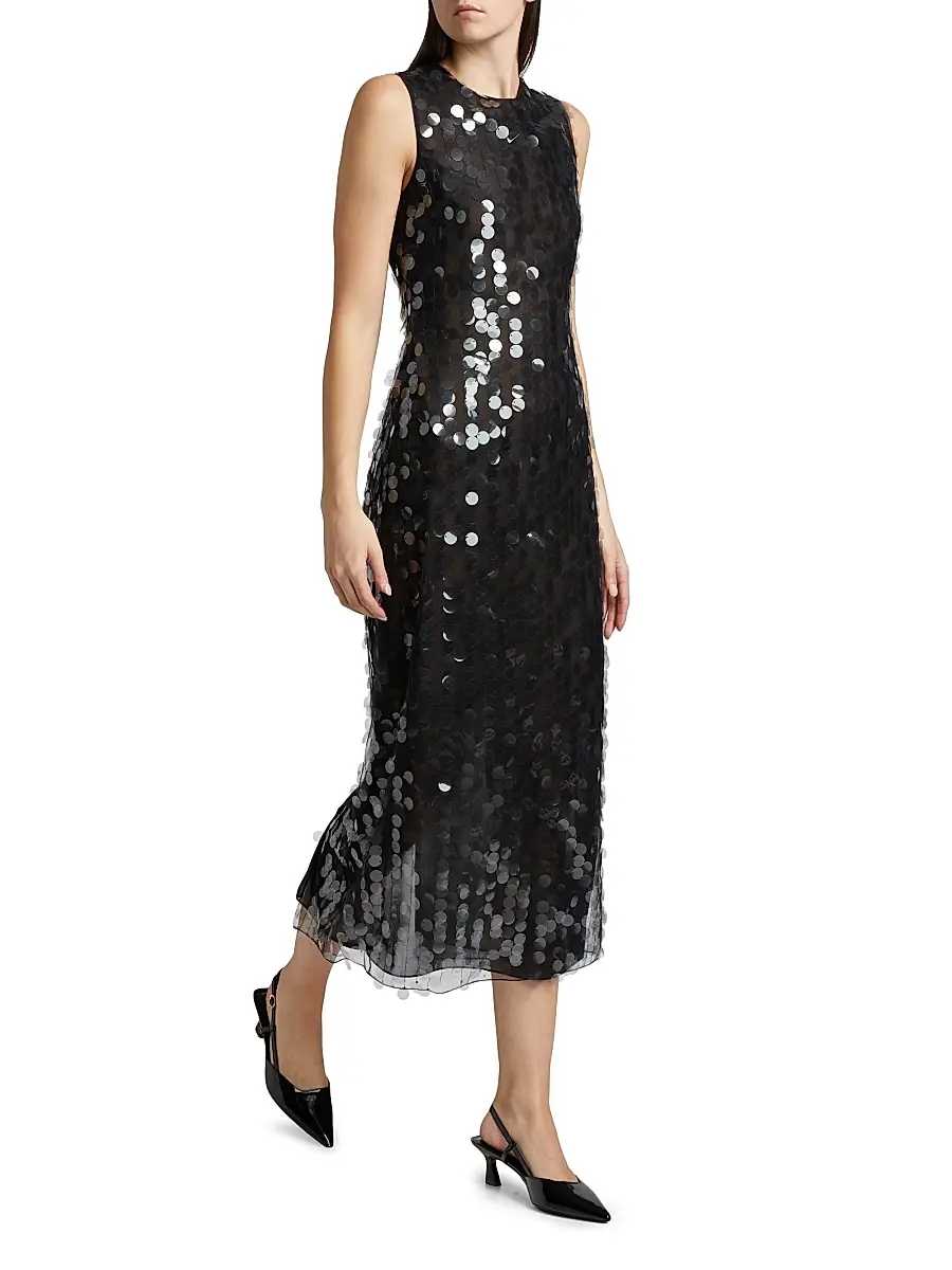 16Arlington Women's Tovia Paillettes Sheath Midi-Dress | Thumbnail 4 16Arlington Women's Tovia Paillettes Sheath Midi-Dress | Thumbnail 4