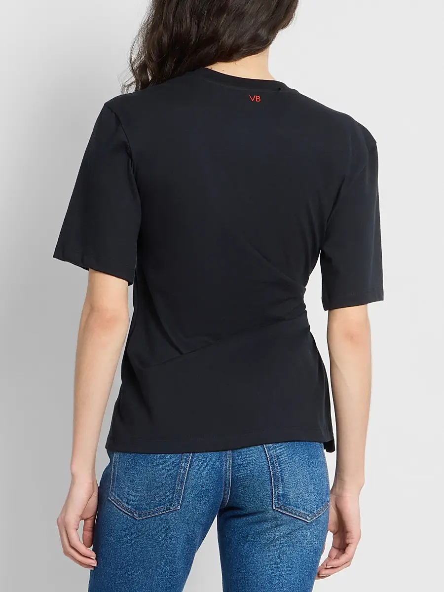 Victoria Beckham Women's Tilly Cotton Crewneck T-Shirt | Thumbnail 3