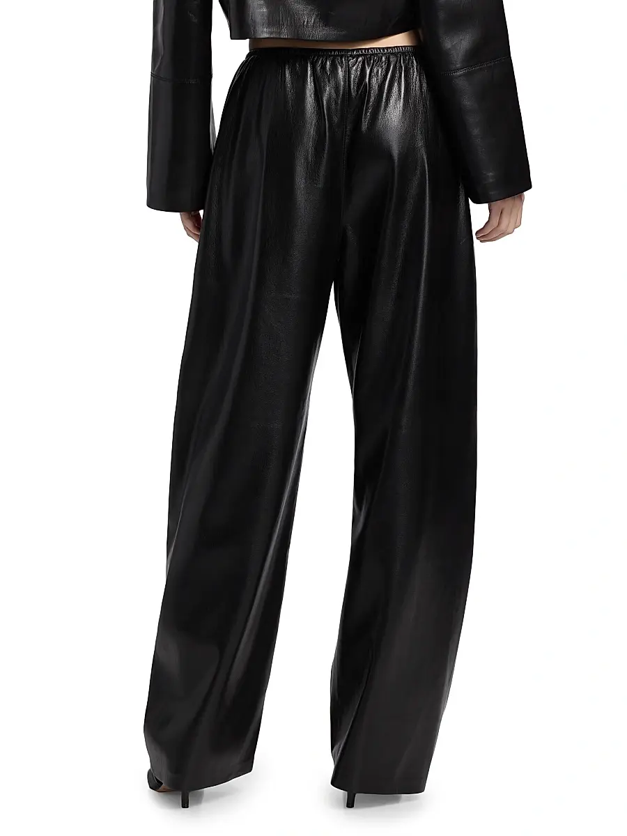 Nanushka Women's Reflections Zoela Faux-Leather Barrel-Leg Pants | Thumbnail 5 Nanushka Women's Reflections Zoela Faux-Leather Barrel-Leg Pants | Thumbnail 5