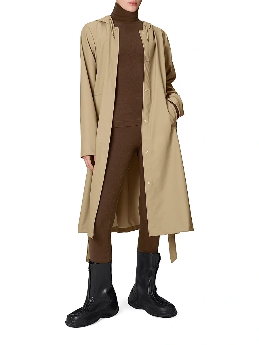 Rains Women's A-Line Longer W Jacket | Thumbnail 2 Rains Women's A-Line Longer W Jacket | Thumbnail 2