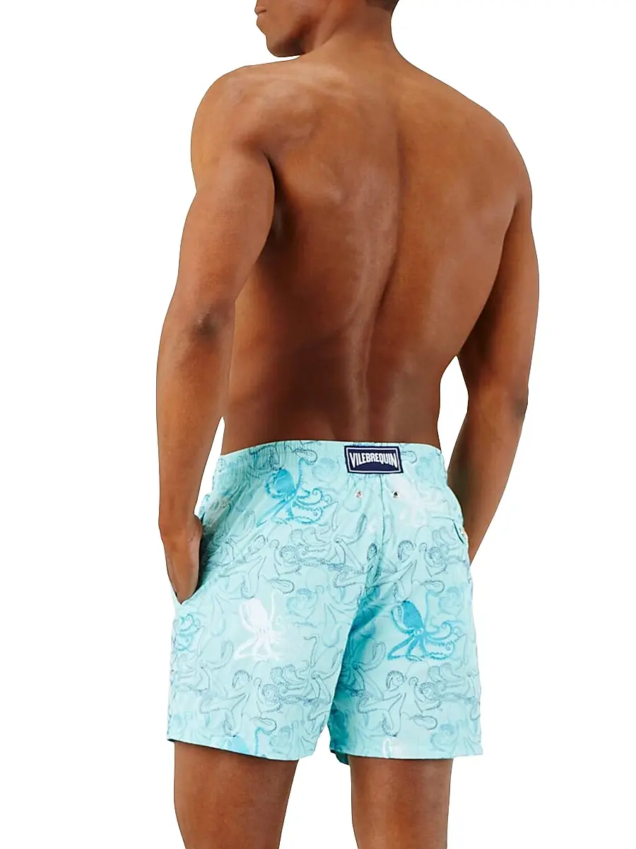 Vilebrequin Men's Poulpes Embroidered Swim Shorts | Thumbnail 2 Vilebrequin Men's Poulpes Embroidered Swim Shorts | Thumbnail 2
