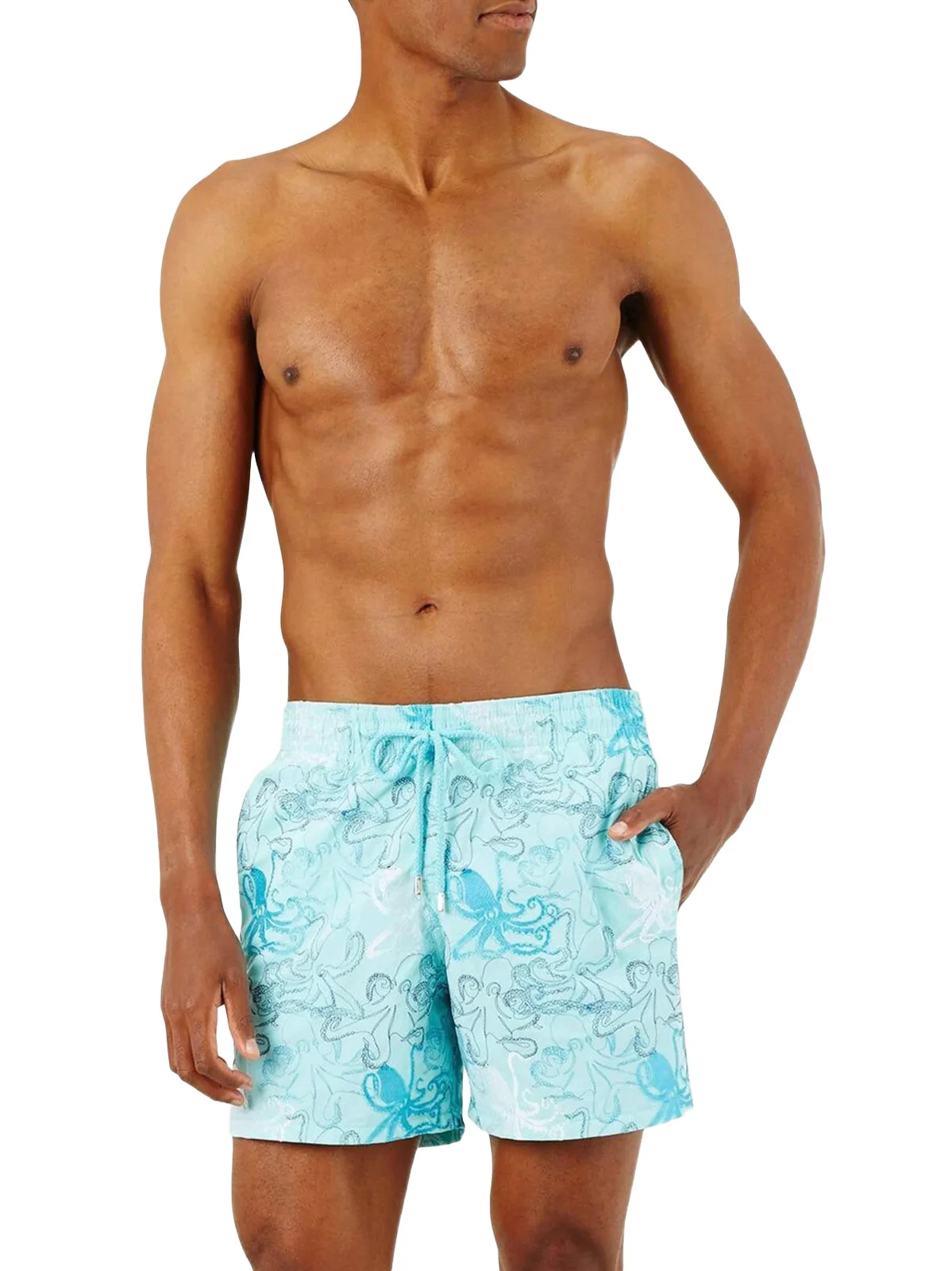 Vilebrequin Men's Poulpes Embroidered Swim Shorts