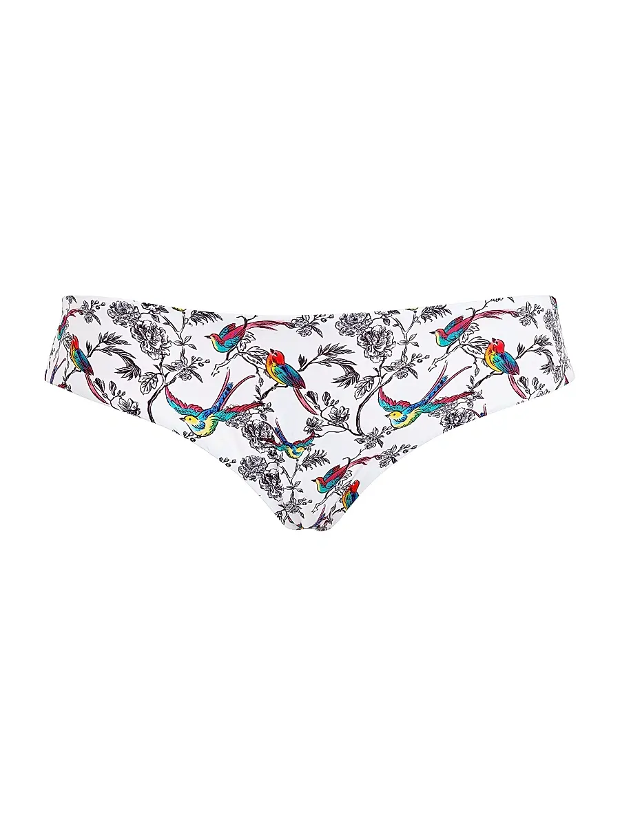 Vilebrequin Women's Rainbow Birds Bikini Bottom - Blanc | Image 1 Vilebrequin Women's Rainbow Birds Bikini Bottom - Blanc | Image 1
