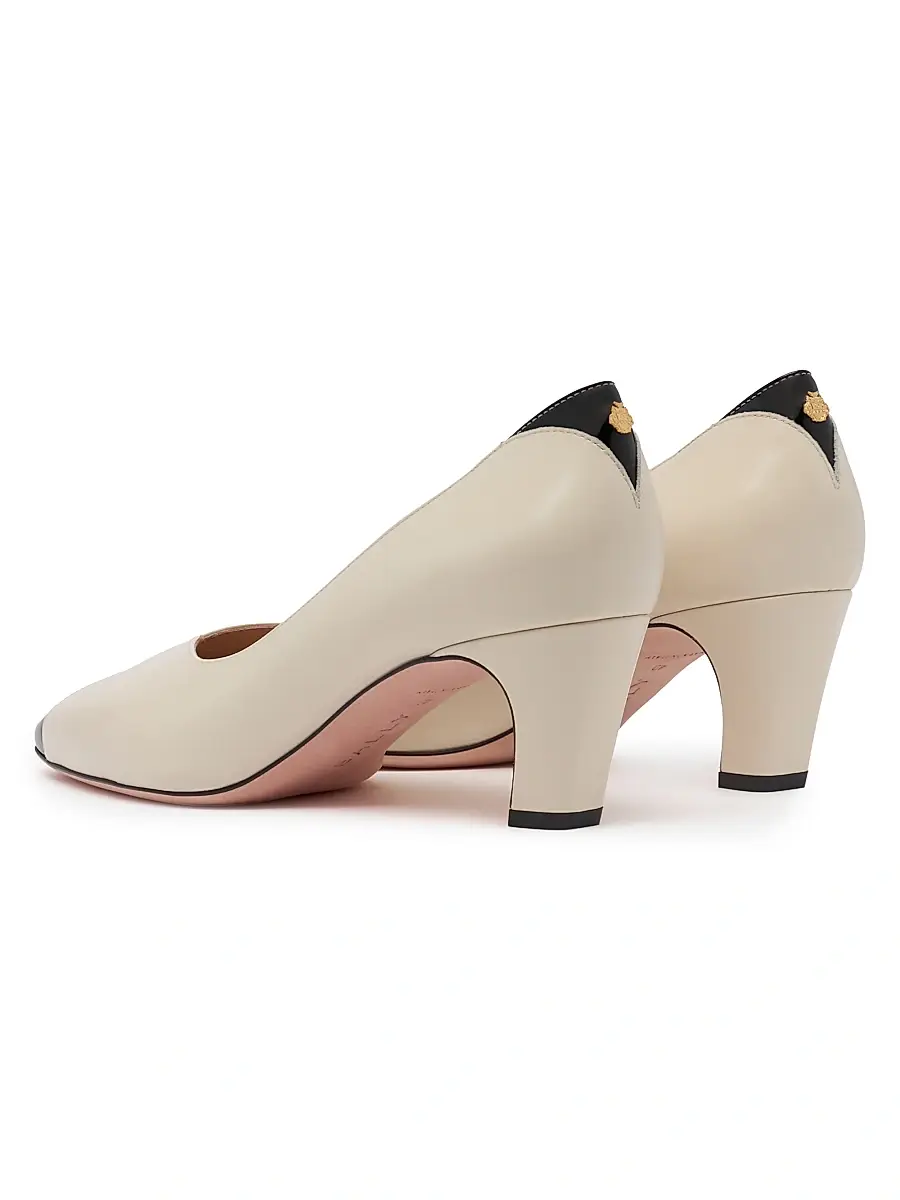 BALLY Women's Samya 55MM Two-Tone Leather Pumps | Thumbnail 3 BALLY Women's Samya 55MM Two-Tone Leather Pumps | Thumbnail 3