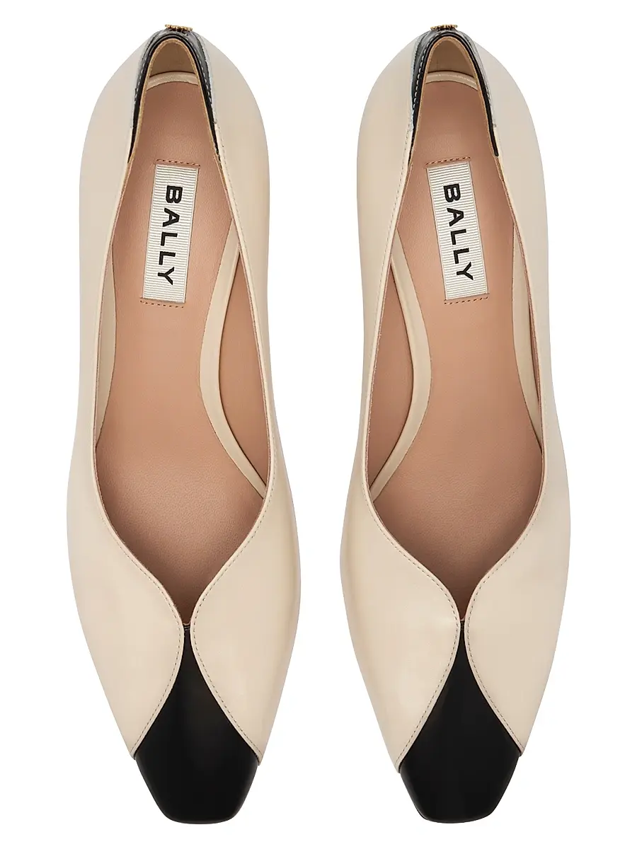 BALLY Women's Samya 55MM Two-Tone Leather Pumps | Thumbnail 4 BALLY Women's Samya 55MM Two-Tone Leather Pumps | Thumbnail 4