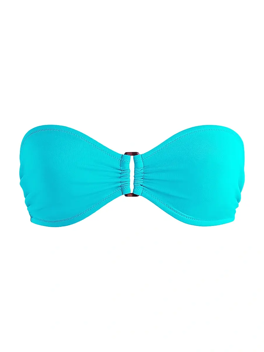 Vilebrequin Women's Bandeau Bikini Top - Vert Disco | Image 1 Vilebrequin Women's Bandeau Bikini Top - Vert Disco | Image 1