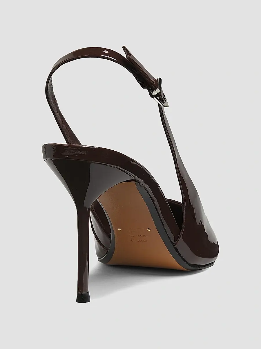 Schutz Women's Paola 90MM Patent Leather Slingback Pumps | Thumbnail 3