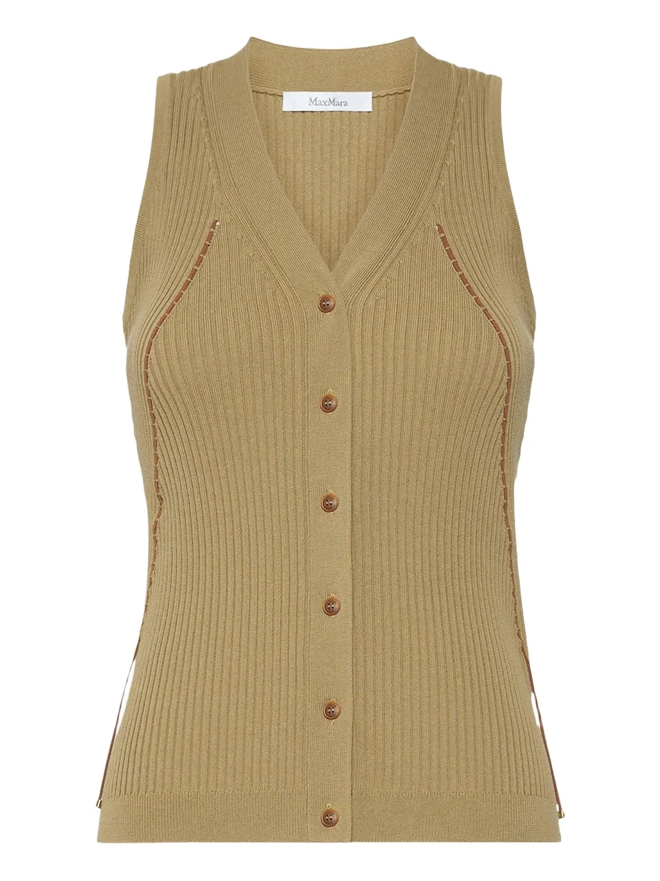 Max Mara Women's Cotton and Viscose Yarn Gilet