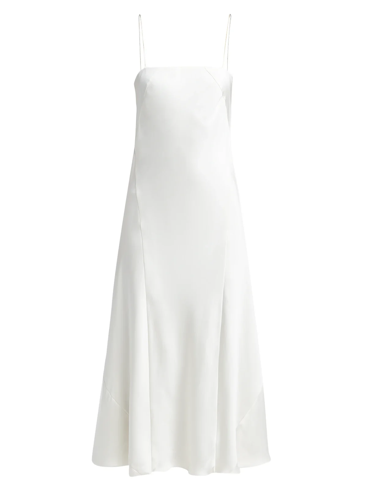 Giorgio Armani Women's Silk Square-Neck A-Line Midi-Dress