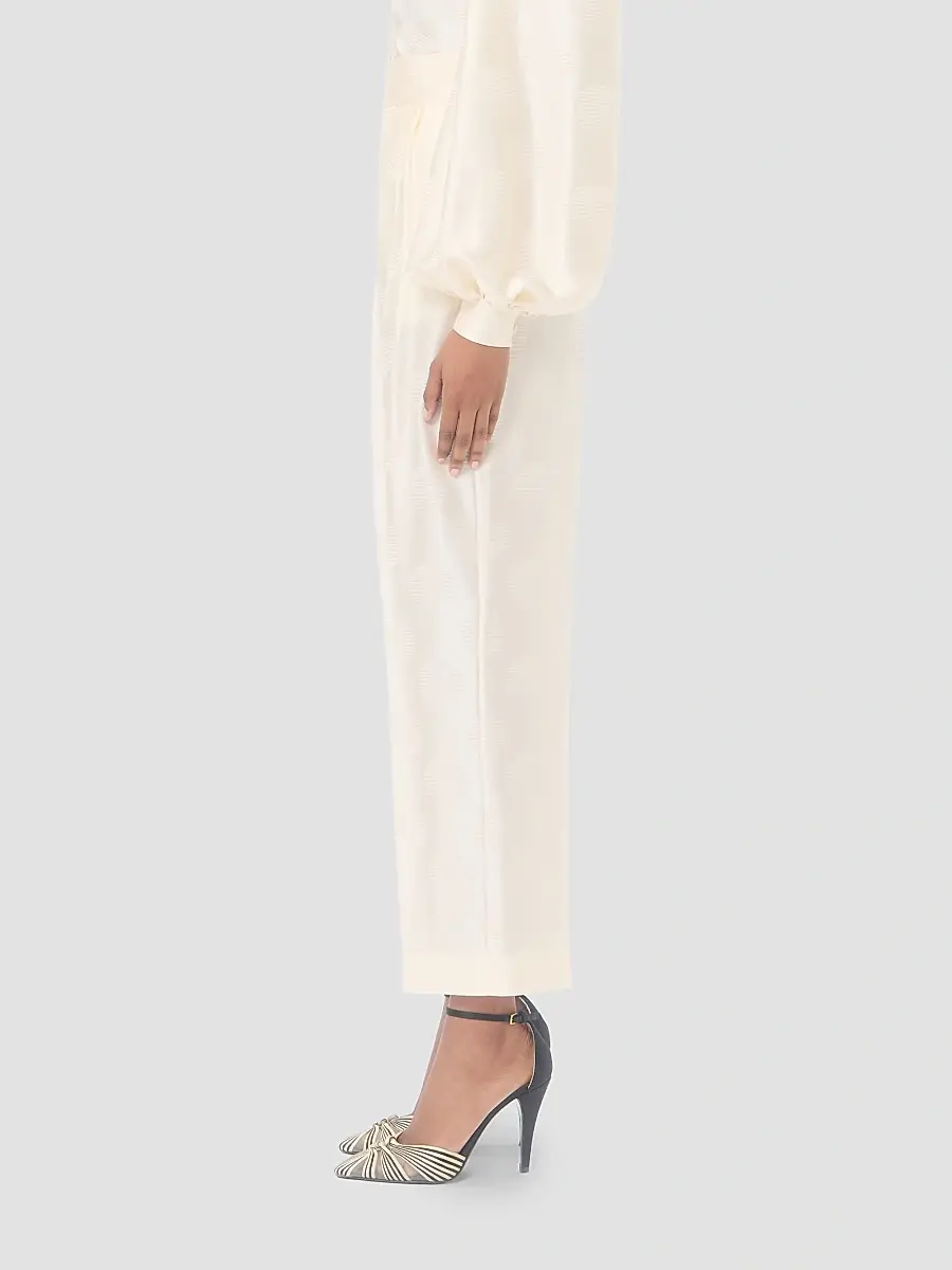 Valentino Women's Plus De Pois Striped Polka Dot Jacquard Trousers | Thumbnail 3 Valentino Women's Plus De Pois Striped Polka Dot Jacquard Trousers | Thumbnail 3