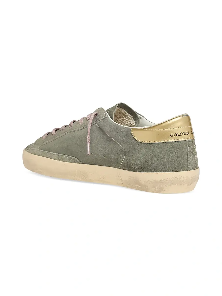 Golden Goose Men's Super-Star Suede & Leather Low-Top Sneakers | Thumbnail 2 Golden Goose Men's Super-Star Suede & Leather Low-Top Sneakers | Thumbnail 2
