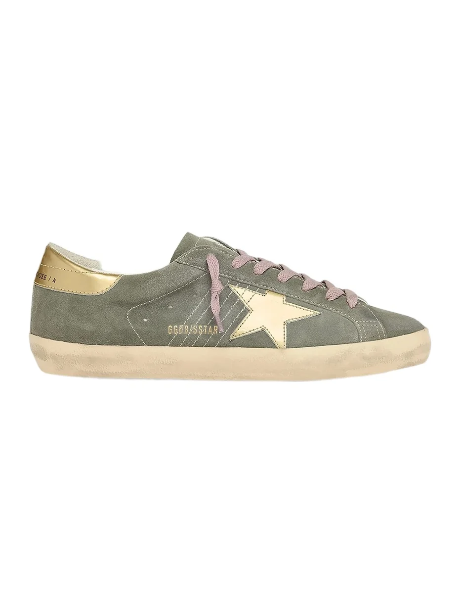 Golden Goose Men's Super-Star Suede & Leather Low-Top Sneakers