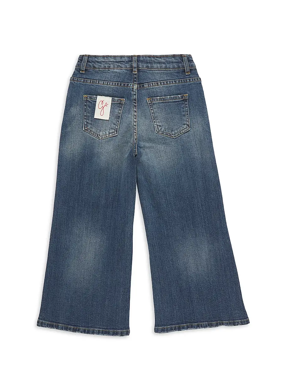 Golden Goose Girl's Little Girl's & Girl's Stone Washed Wide Leg Jeans | Thumbnail 3 Golden Goose Girl's Little Girl's & Girl's Stone Washed Wide Leg Jeans | Thumbnail 3