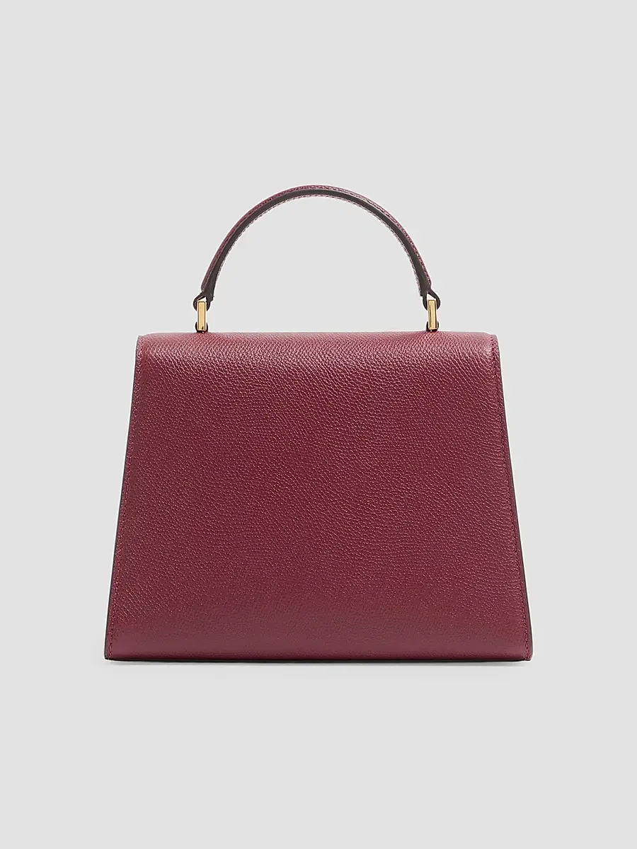 Valentino Women's V-Sling Small Top Handle Bag in Grainy Calfskin - Cherry | Thumbnail 4 Valentino Women's V-Sling Small Top Handle Bag in Grainy Calfskin - Cherry | Thumbnail 4