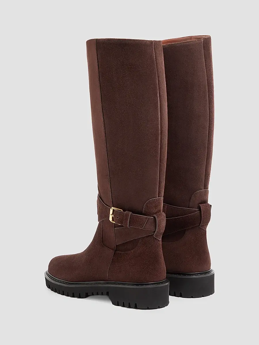 Valentino Women's VLogo Signature Split Leather 40MM Boots | Thumbnail 3 Valentino Women's VLogo Signature Split Leather 40MM Boots | Thumbnail 3