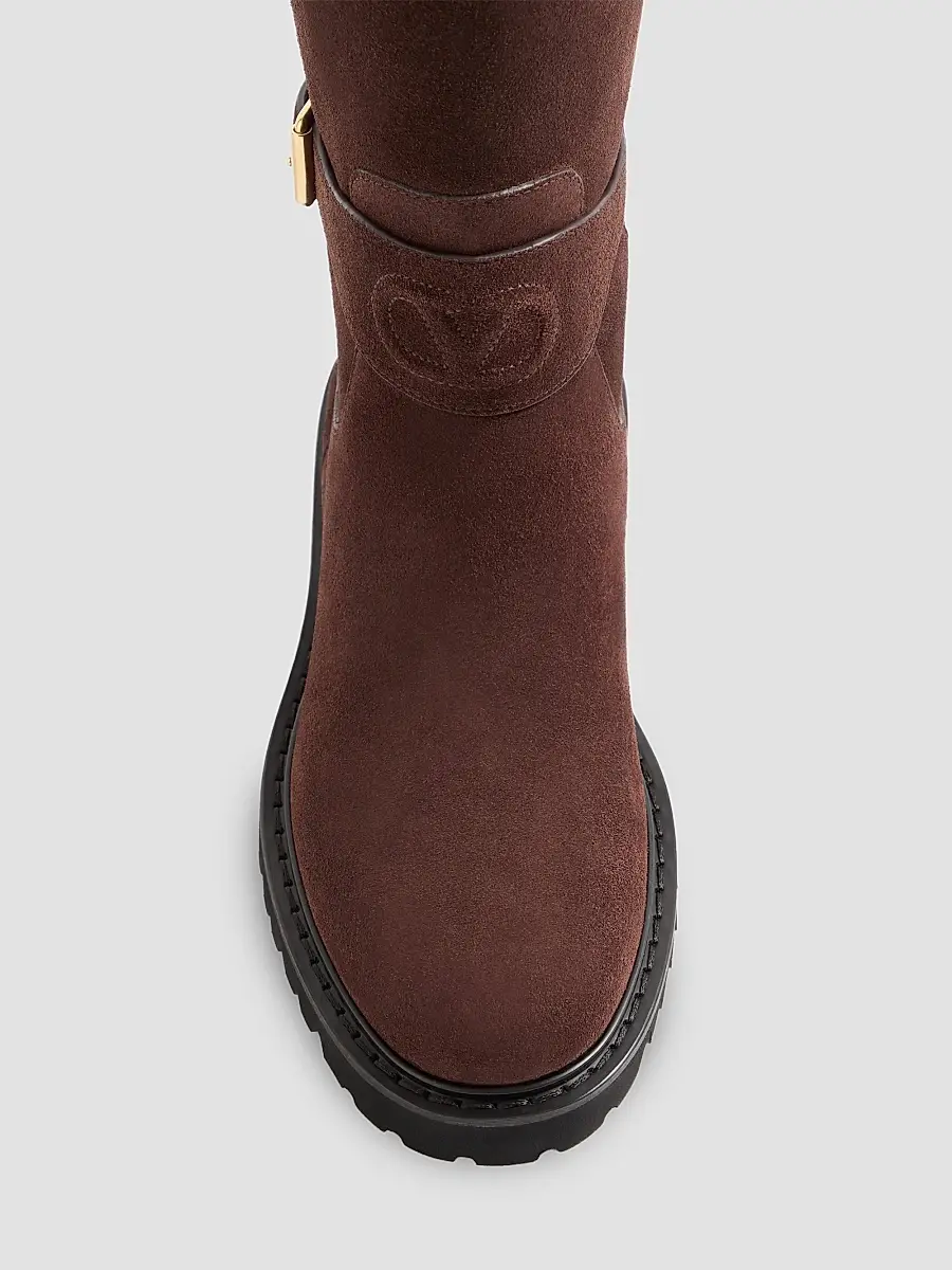 Valentino Women's VLogo Signature Split Leather 40MM Boots | Thumbnail 5 Valentino Women's VLogo Signature Split Leather 40MM Boots | Thumbnail 5