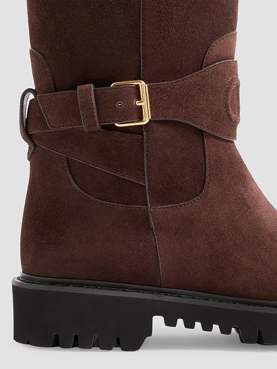 Valentino Women's VLogo Signature Split Leather 40MM Boots | Thumbnail 6 Valentino Women's VLogo Signature Split Leather 40MM Boots | Thumbnail 6