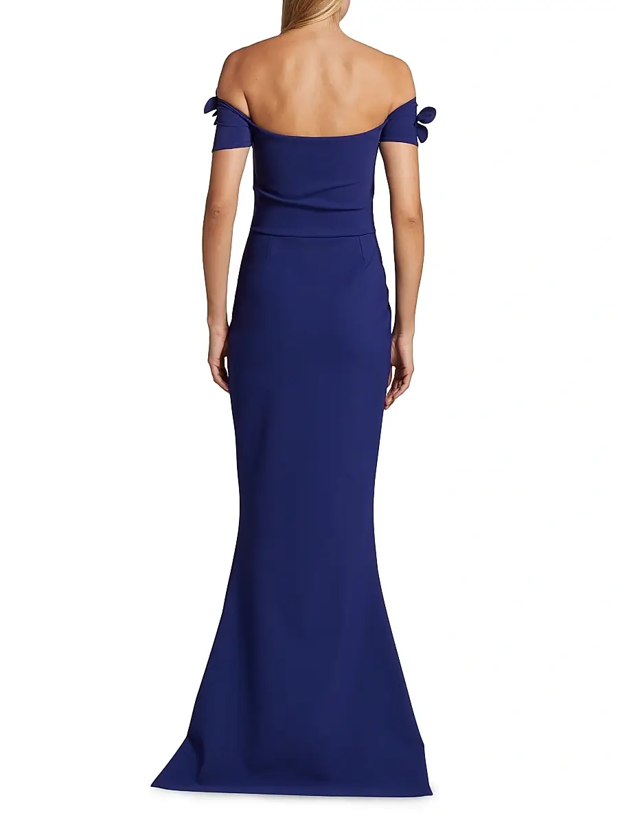 Chiara Boni La Petite Robe Women's Yiana Floral Appliqué Gown | Thumbnail 5