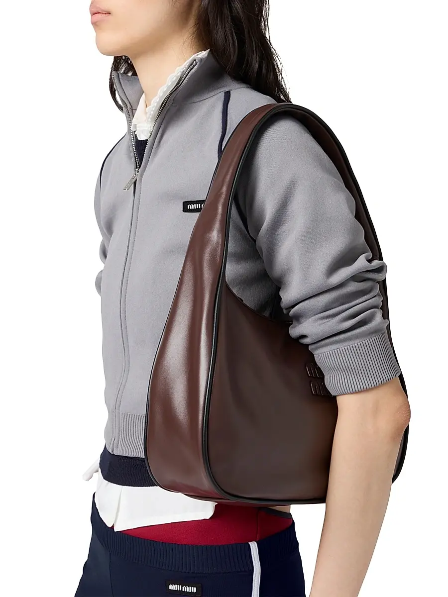 Miu Miu Women's Technical Yarn Zipper Cardigan | Thumbnail 3 Miu Miu Women's Technical Yarn Zipper Cardigan | Thumbnail 3