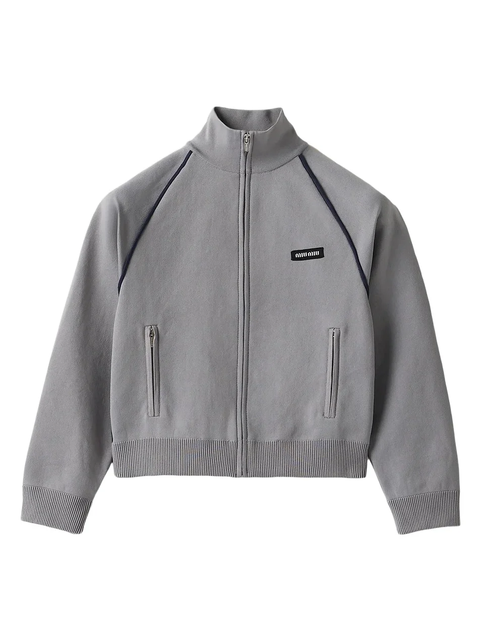 Miu Miu Women's Technical Yarn Zipper Cardigan