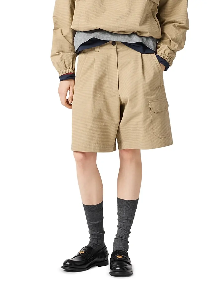 Miu Miu Women's Ripstop Bermudas | Thumbnail 2