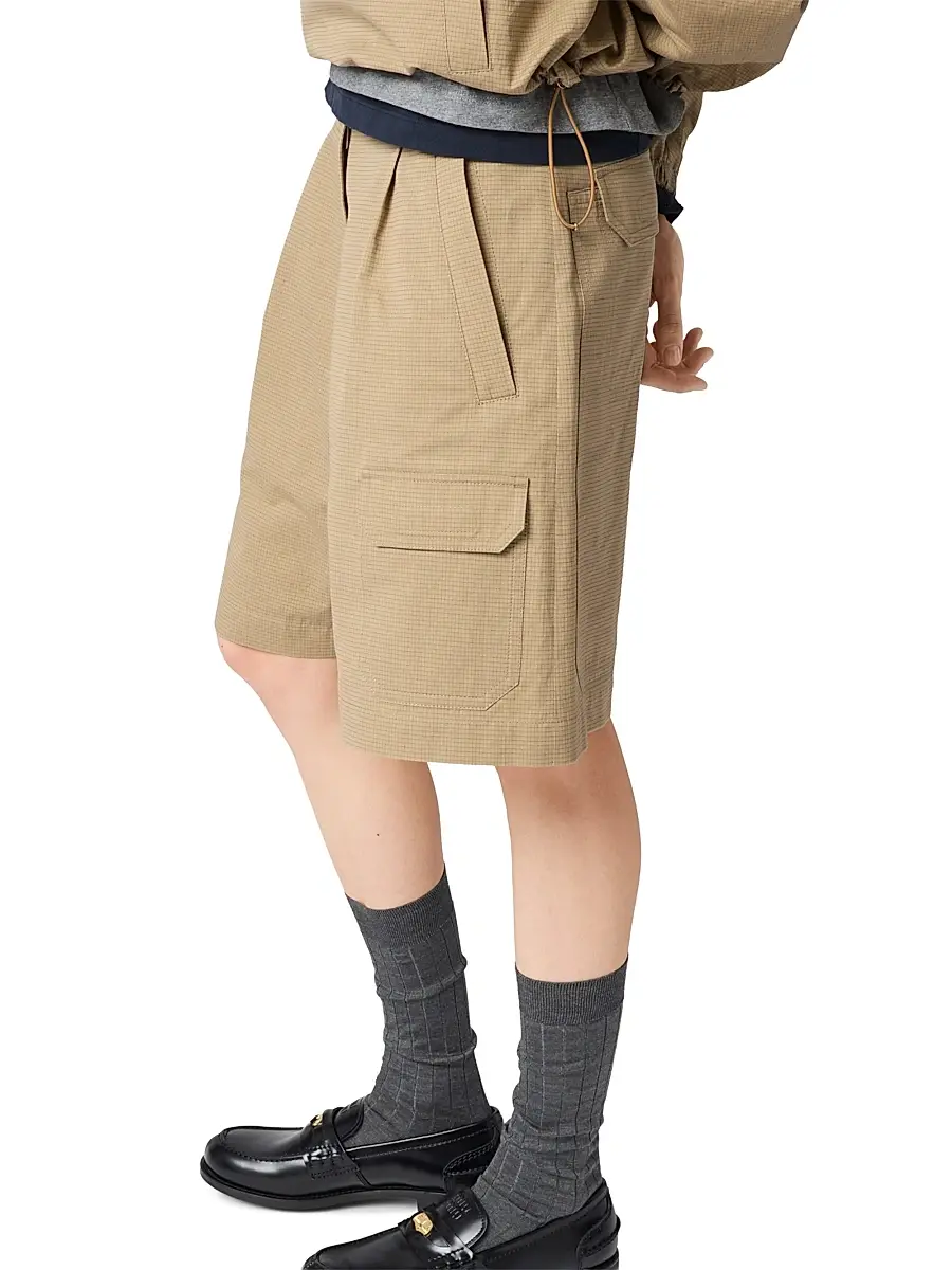 Miu Miu Women's Ripstop Bermudas | Thumbnail 3