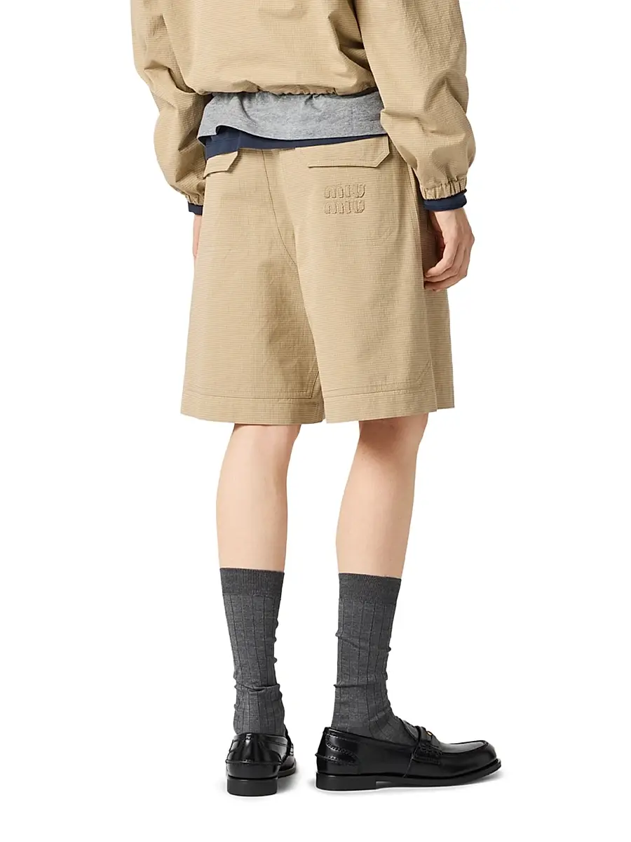Miu Miu Women's Ripstop Bermudas | Thumbnail 4