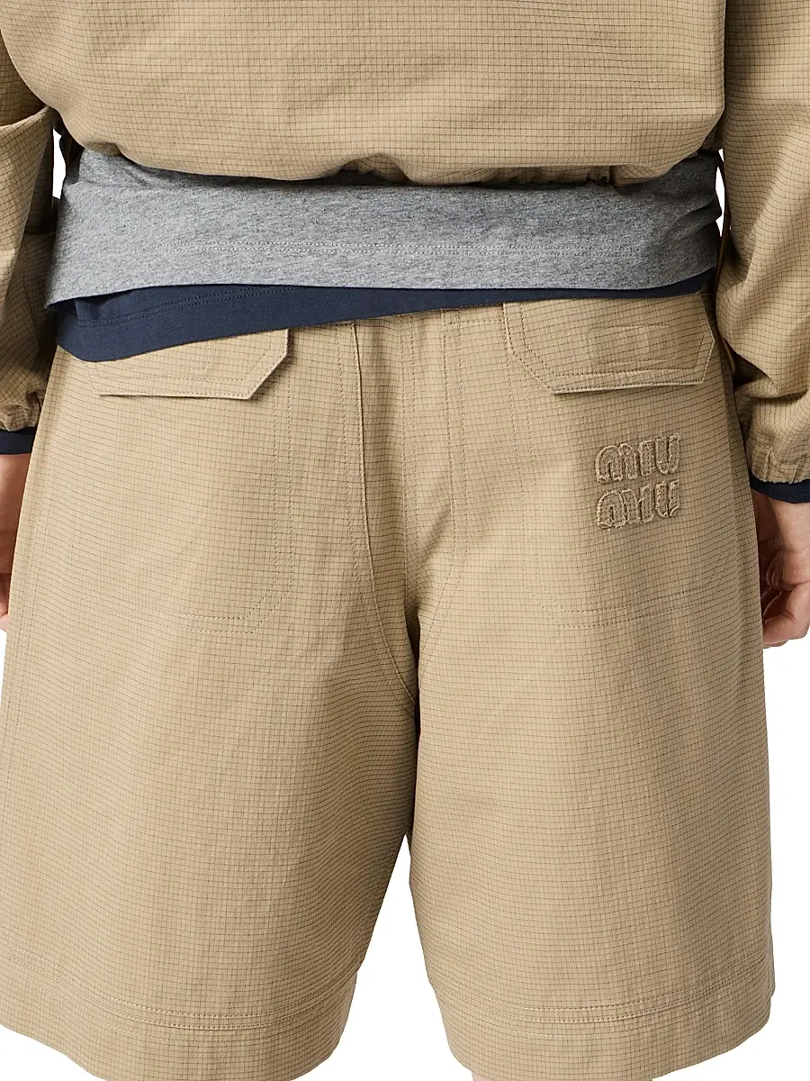 Miu Miu Women's Ripstop Bermudas | Thumbnail 5