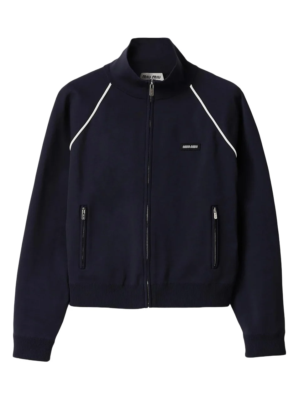 Miu Miu Women's Technical Yarn Zipper Cardigan
