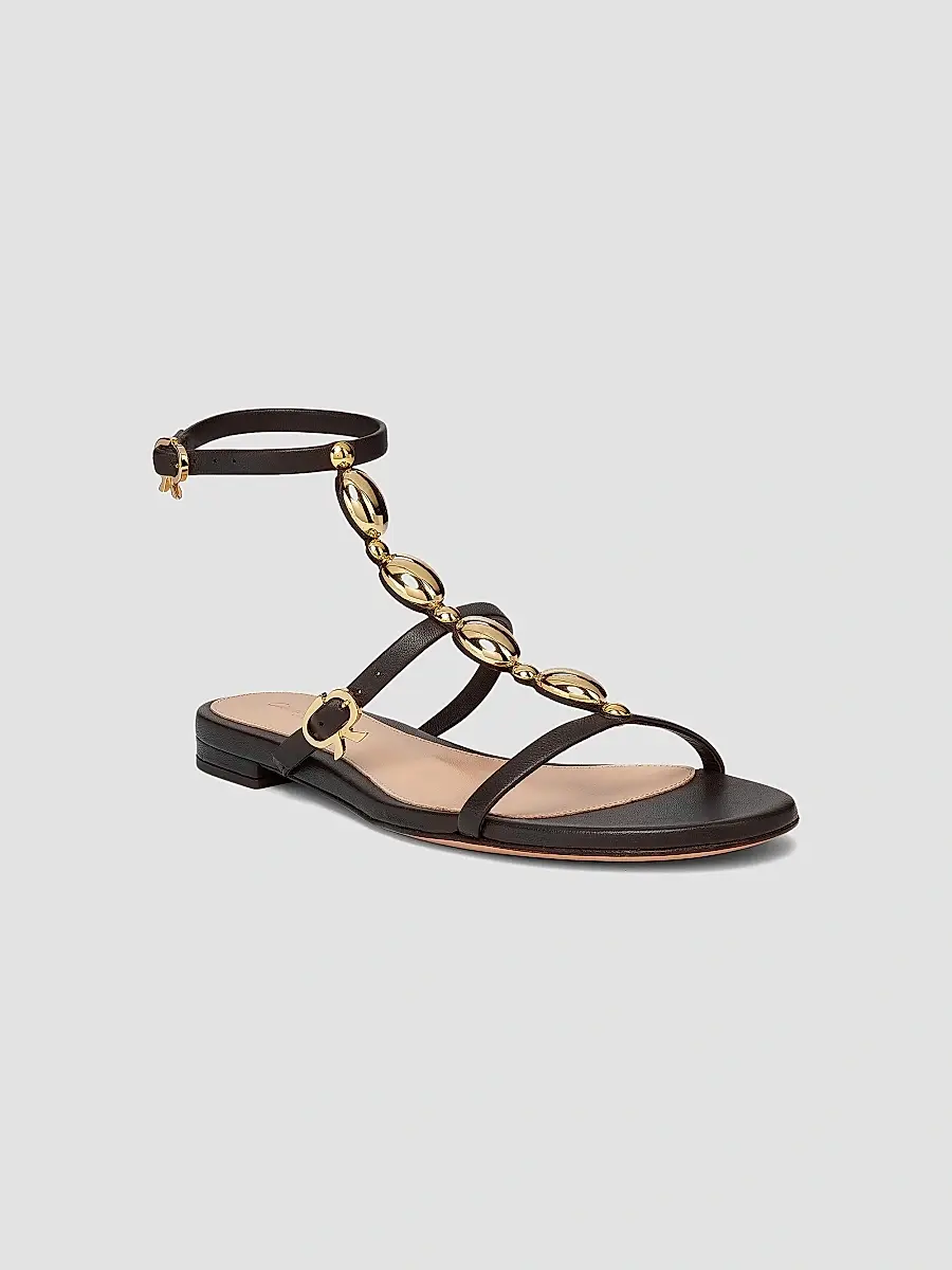 Gianvito Rossi Women's Embellished Leather Sandals | Thumbnail 2 Gianvito Rossi Women's Embellished Leather Sandals | Thumbnail 2