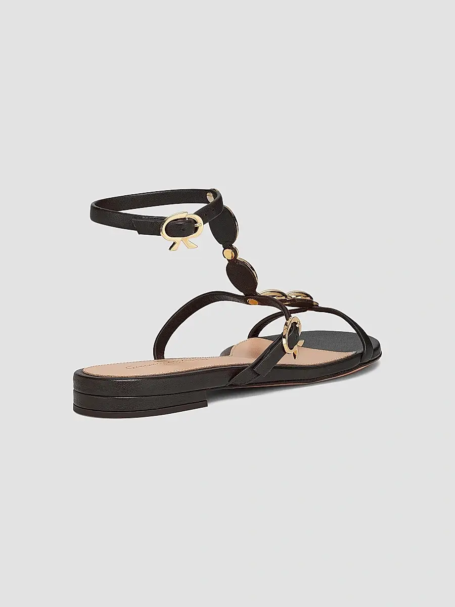 Gianvito Rossi Women's Embellished Leather Sandals | Thumbnail 3 Gianvito Rossi Women's Embellished Leather Sandals | Thumbnail 3