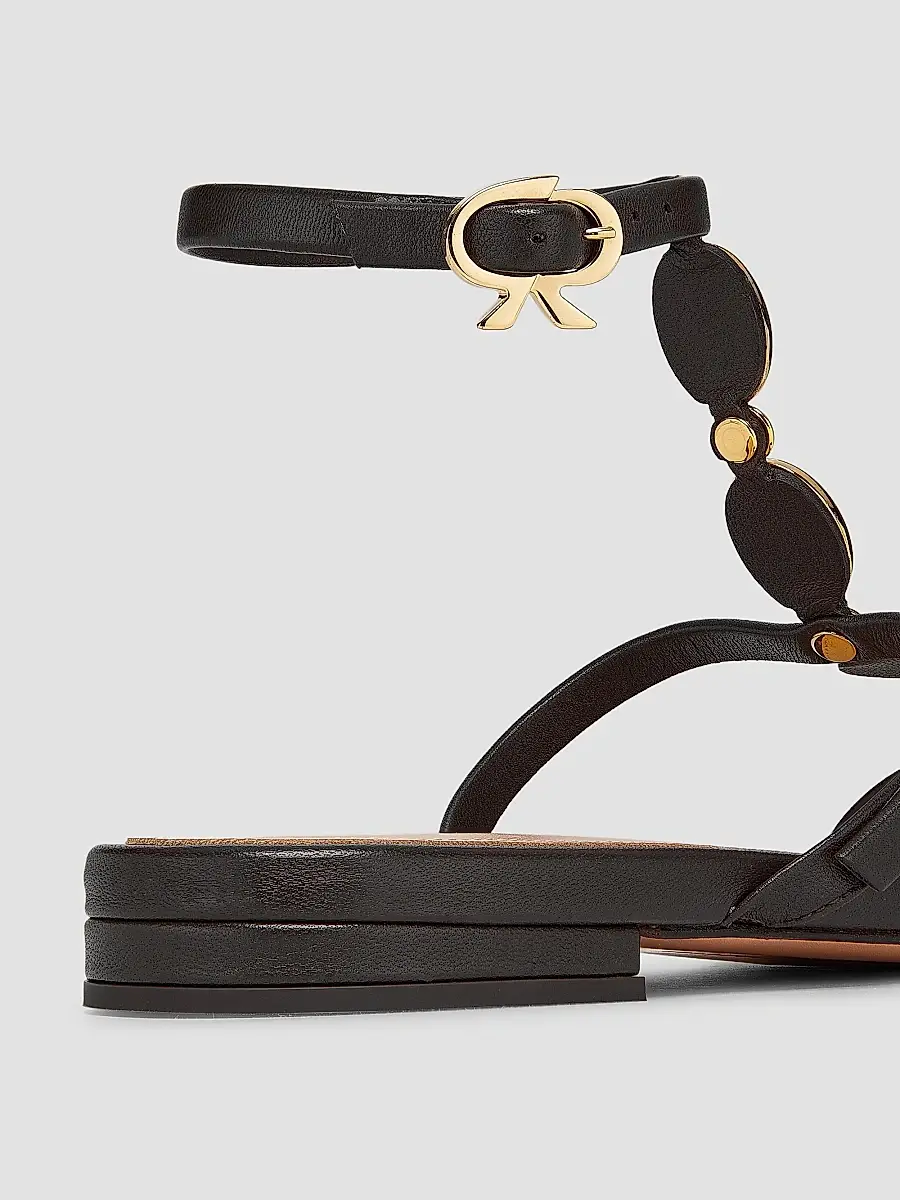 Gianvito Rossi Women's Embellished Leather Sandals | Thumbnail 6 Gianvito Rossi Women's Embellished Leather Sandals | Thumbnail 6