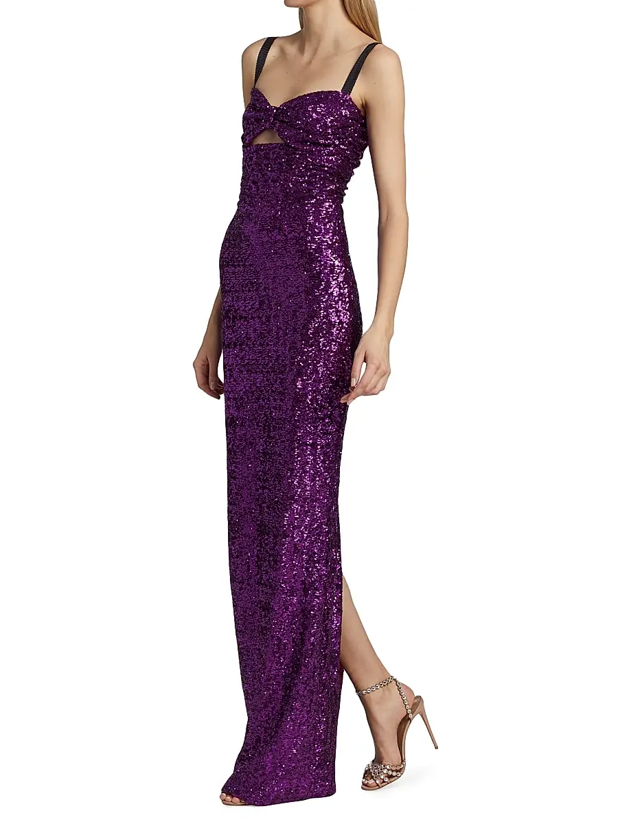 Dolce & Gabbana Women's Sleeveless Sequin-Embellished Gown | Thumbnail 2