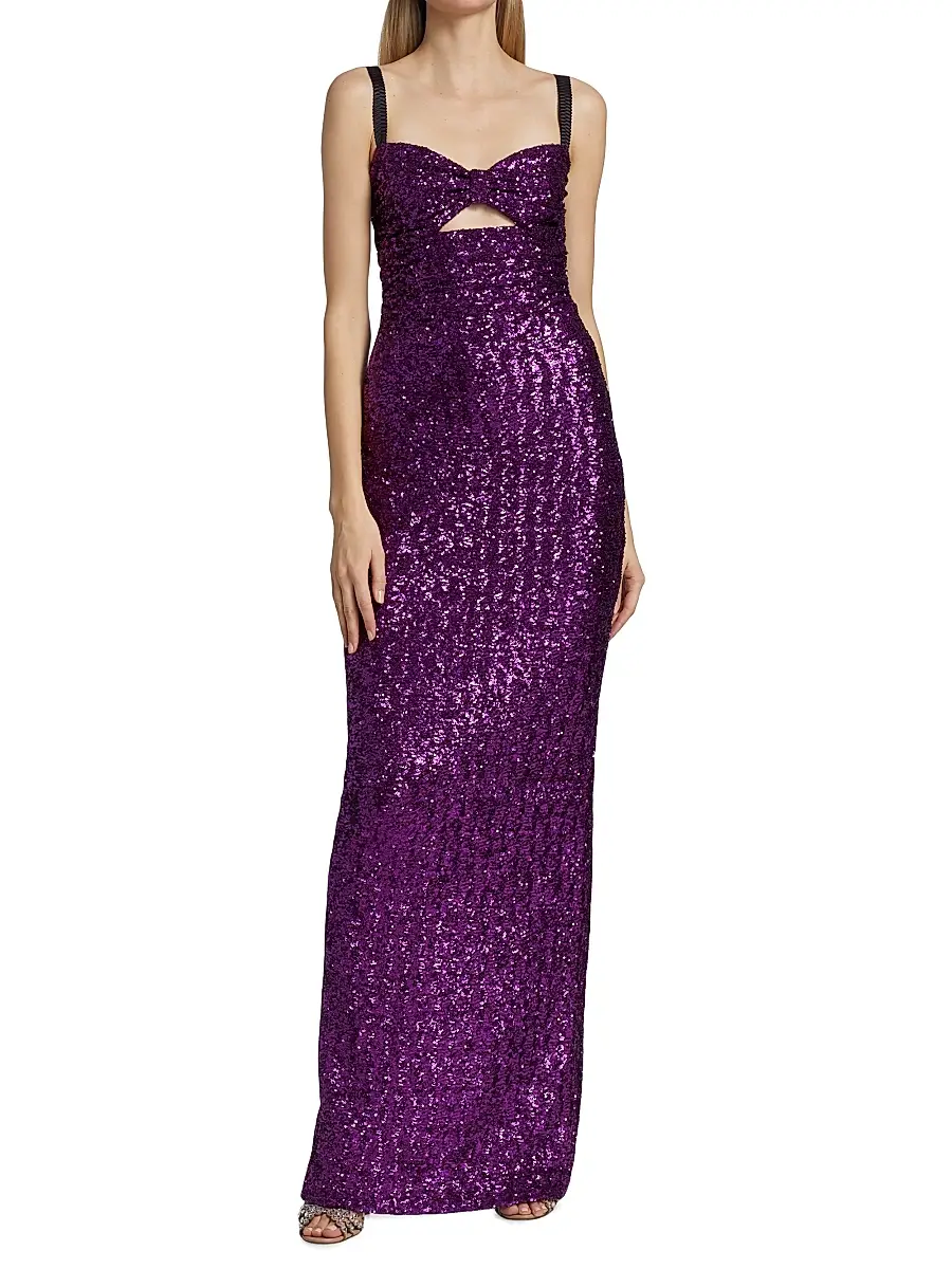 Dolce & Gabbana Women's Sleeveless Sequin-Embellished Gown | Thumbnail 3