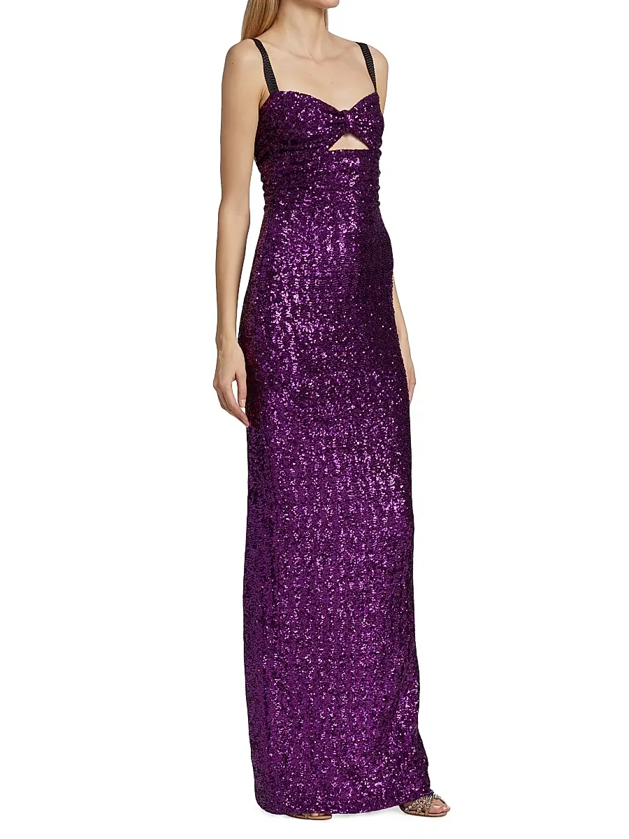 Dolce & Gabbana Women's Sleeveless Sequin-Embellished Gown | Thumbnail 4