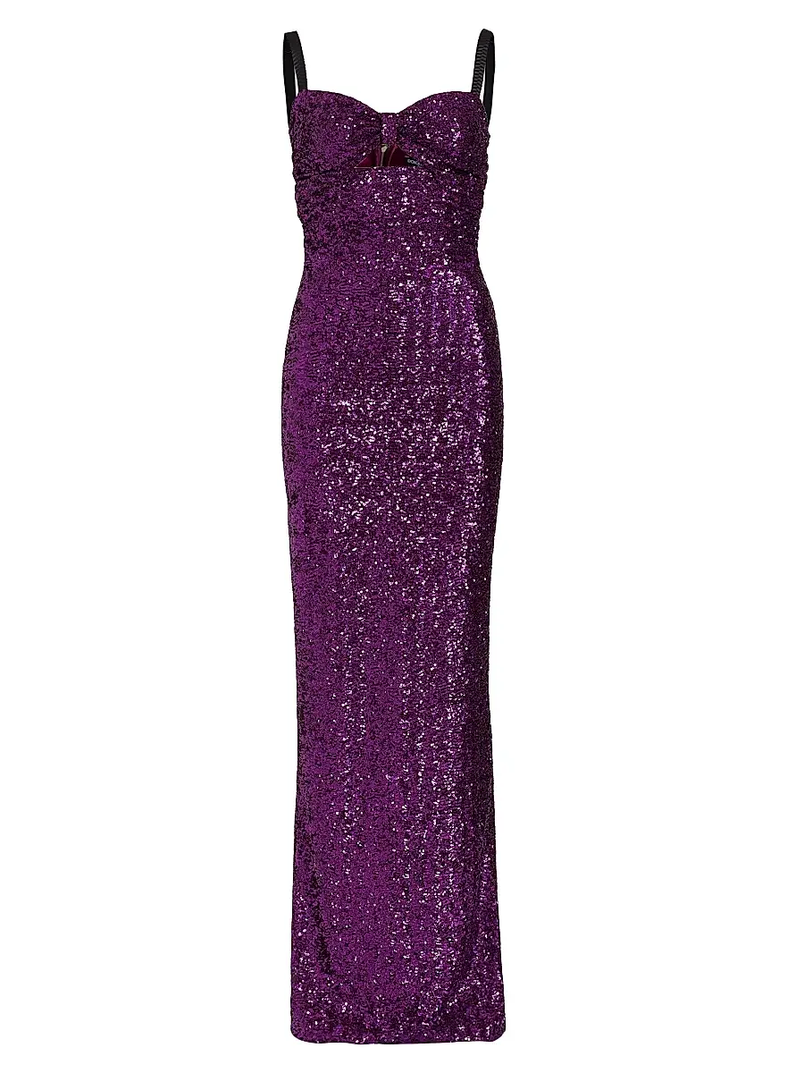 Dolce & Gabbana Women's Sleeveless Sequin-Embellished Gown
