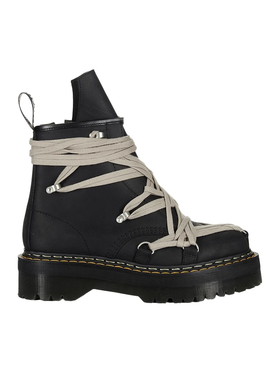 Rick Owens Women's Dr. Martens x 1460 Quad-Sole Megalace Leather Boots