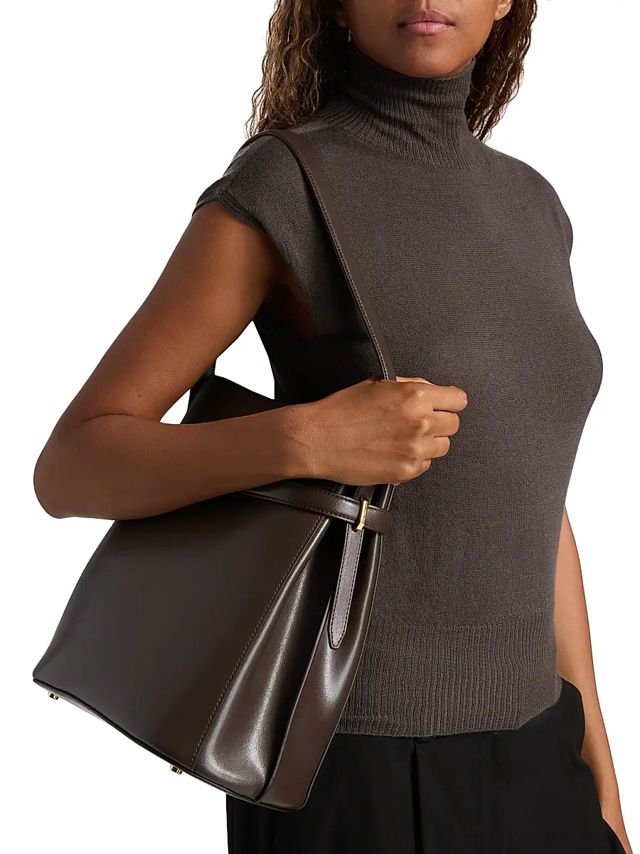 Rick Owens Women's Maglia Cashmere Cap-Sleeve Turtleneck | Thumbnail 6