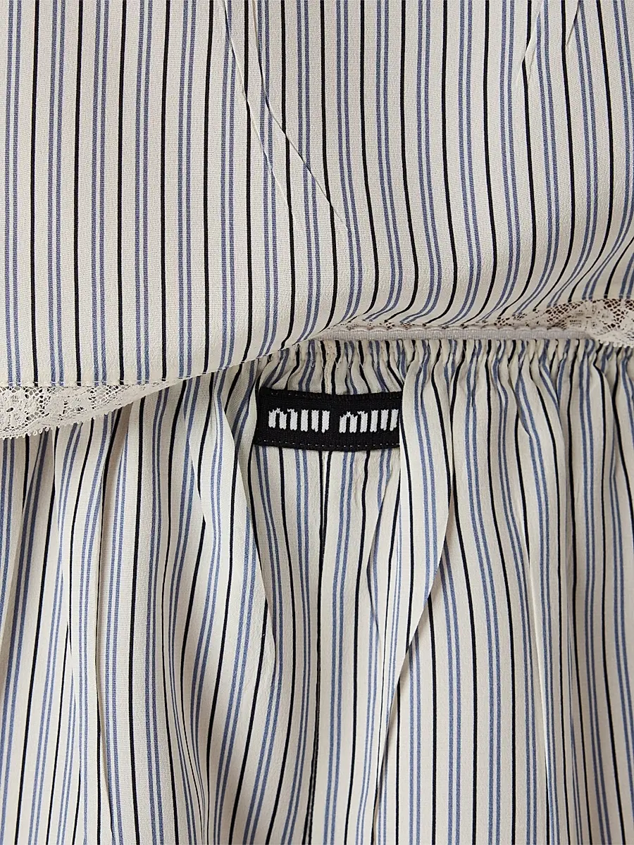 Miu Miu Women's Crepe De Chine Boxer Shorts | Thumbnail 5