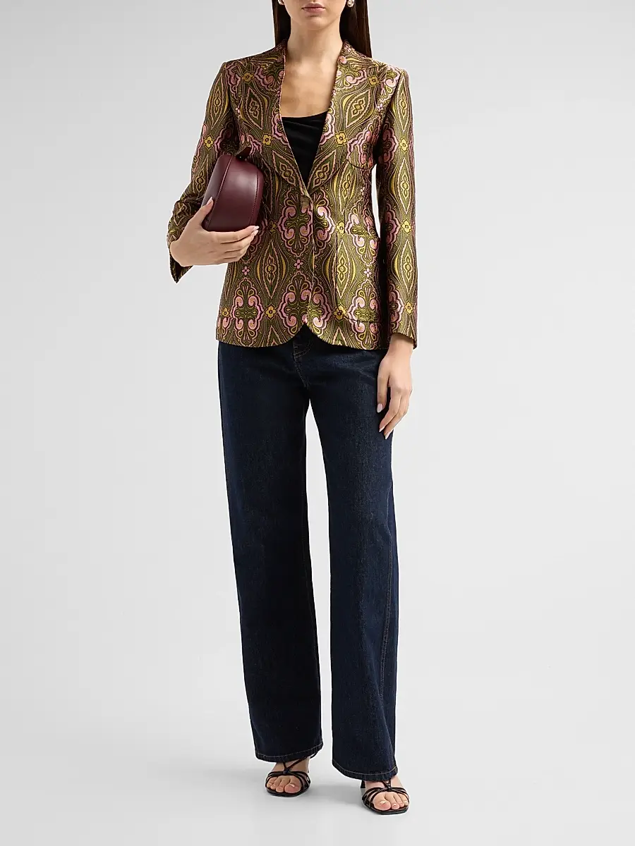 Etro Women's Tapestry Jacquard Blazer | Thumbnail 2
