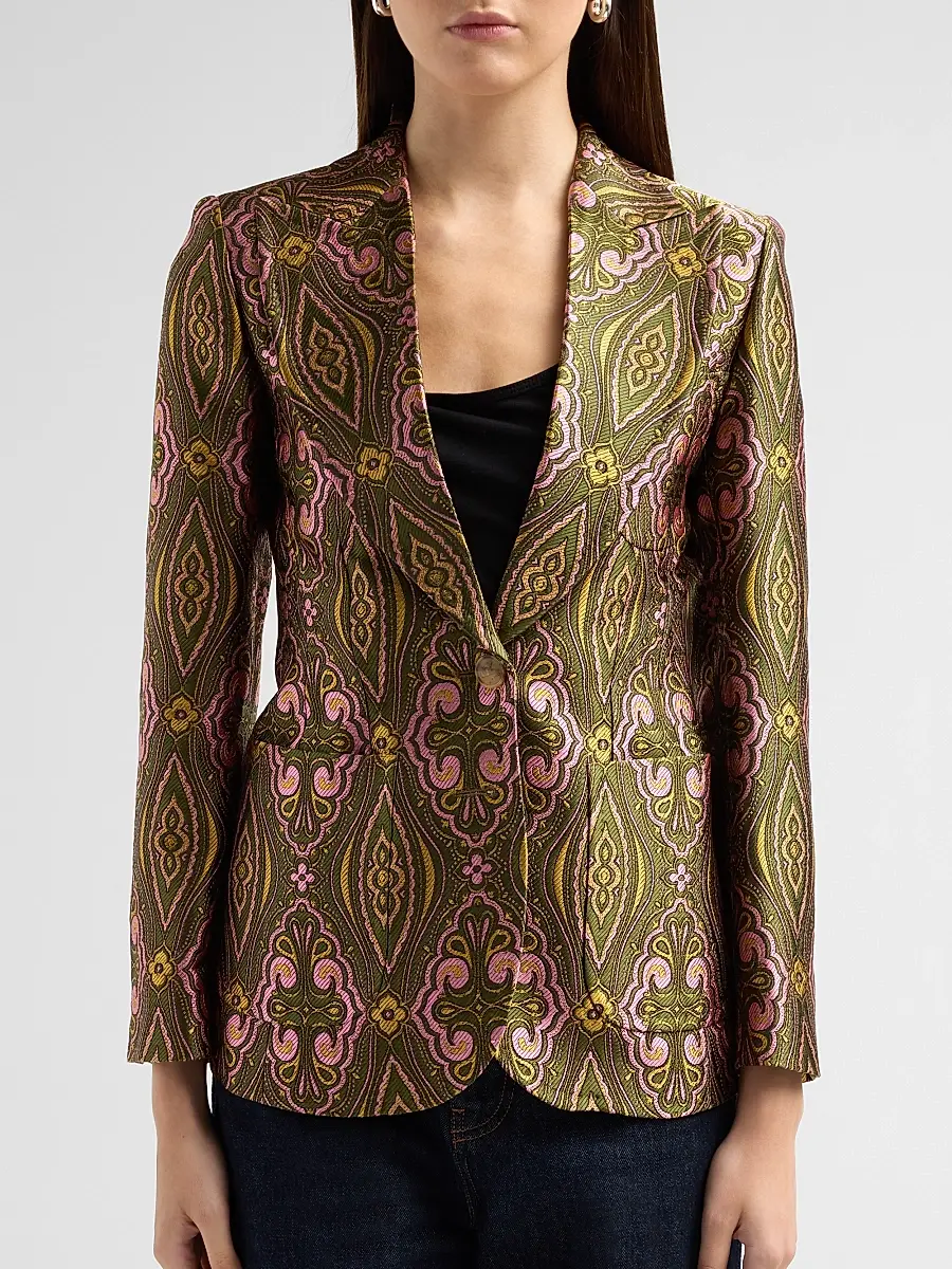 Etro Women's Tapestry Jacquard Blazer | Thumbnail 5