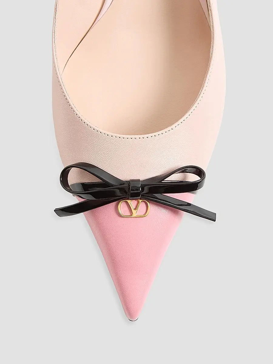 Valentino Women's Bepointy 45MM Slingback Pumps in Kidskin - Candy Rose | Thumbnail 6 Valentino Women's Bepointy 45MM Slingback Pumps in Kidskin - Candy Rose | Thumbnail 6