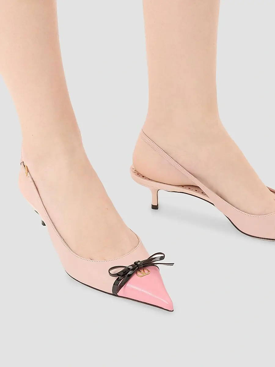 Valentino Women's Bepointy 45MM Slingback Pumps in Kidskin - Candy Rose | Thumbnail 7 Valentino Women's Bepointy 45MM Slingback Pumps in Kidskin - Candy Rose | Thumbnail 7