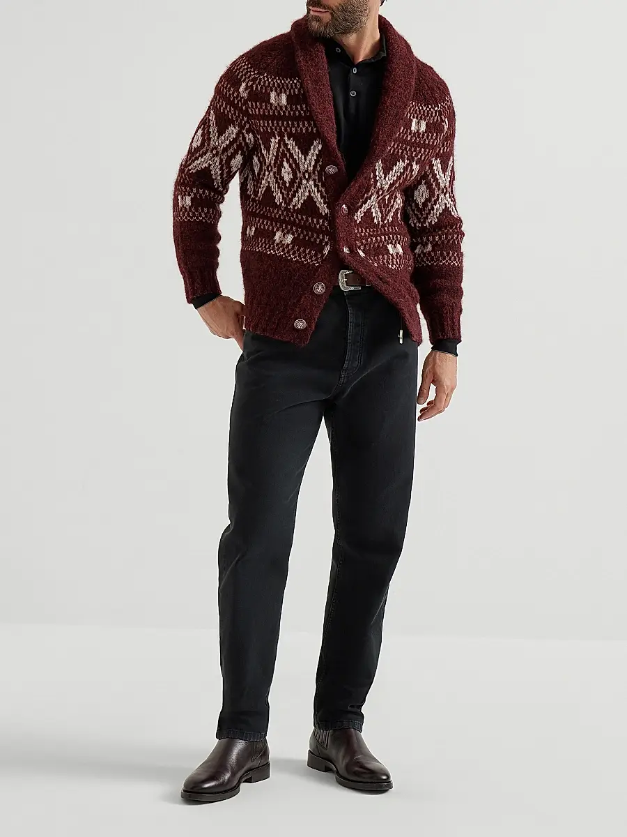 Brunello Cucinelli Men's Lightweight Knit Polo Shirt | Thumbnail 6