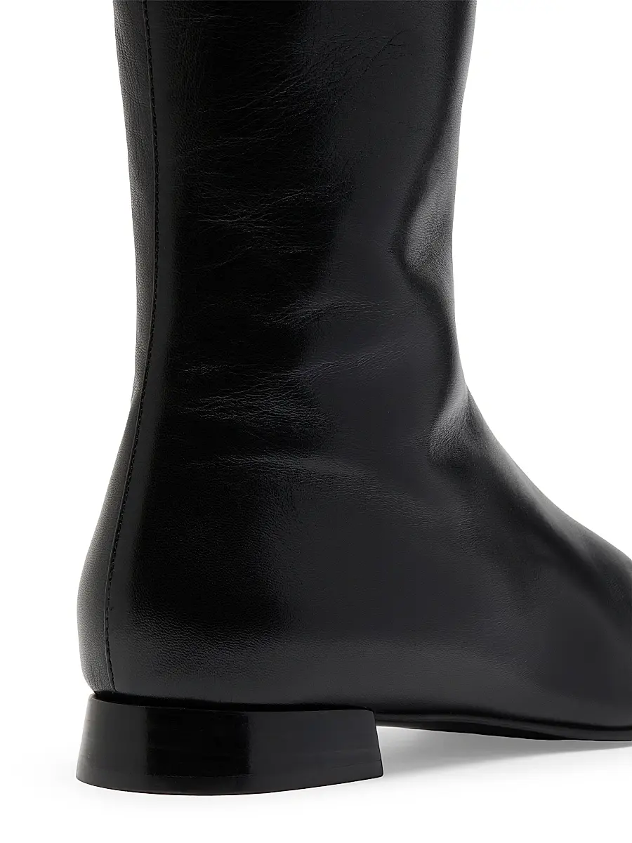 Valentino Garavani Women's VLogo Signature Kidskin 20MM Boots - Black | Thumbnail 7